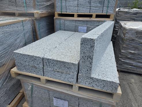 Helehall graniitäärekivi H-Grey, 100x30x10 cm